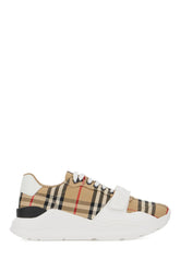 Multicolor leather and fabric sneakers -  | Wise