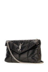 Borsa a spalla Puffer piccola in nappa nera -  | Wise