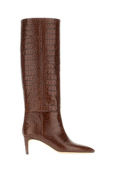 Stivali in pelle cioccolato -  | Wise