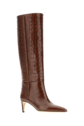 Stivali in pelle cioccolato -  | Wise