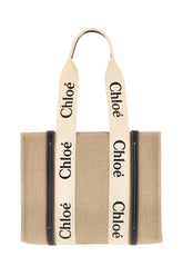 Borsa shopping Woody media in lino -  | Wise