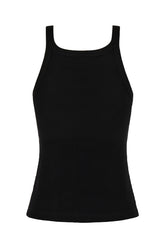 Top in cotone stretch nero -  | Wise