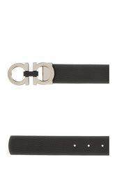 Cintura reversibile in pelle nera -  | Wise