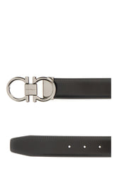 Cintura reversibile in pelle nera -  | Wise