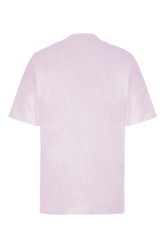 T-shirt oversize in cotone rosa pastello -  | Wise