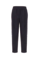 Pantalone in misto viscosa blu notte -  | Wise