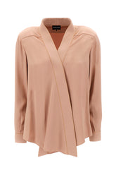Blusa in seta rosa antico -  | Wise