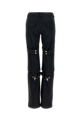 Pantalone in misto poliestere stretch nero -  | Wise