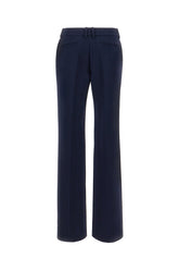 Pantalone in misto lana stretch blu notte -  | Wise
