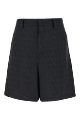 Black silk bermuda shorts -  | Wise