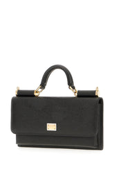 Black leather mini handbag -  | Wise