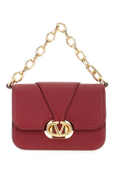 Borsa a mano in pelle rosso vinaccia -  | Wise