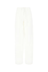 Pantalone in misto viscosa bianca -  | Wise