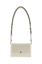 Borsa a spalla Biker Skull piccola in pelle avorio -  | Wise