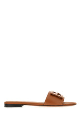 Slippers in pelle cognac -  | Wise