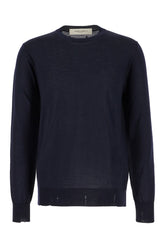Maglione in lana blu notte -  | Wise