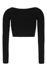 Top in misto viscosa nera -  | Wise