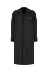 Cappotto in cashmere stretch grigio scuro -  | Wise