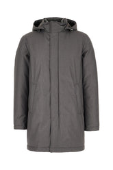 Grey polyester blend down jacket -  | Wise