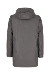 Grey polyester blend down jacket -  | Wise