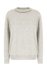 Maglione in cashmere grigio melangè -  | Wise