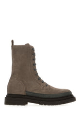 Stivaletti in pelle scamosciata tortora -  | Wise