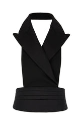 Gilet in raso nero -  | Wise