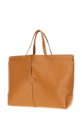 Caramel leather medium Di Folio shopping bag -  | Wise