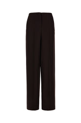 Aubergine wool pants -  | Wise