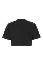 T-shirt in cotone stretch nero -  | Wise