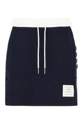 Minigonna in cotone blu navy -  | Wise