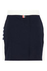 Minigonna in cotone blu navy -  | Wise