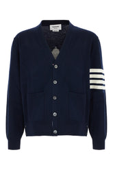 Cardigan in lana blu navy -  | Wise