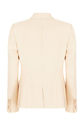 Pastel pink wool blend blazer -  | Wise