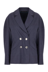 Blue denim wool blazer -  | Wise