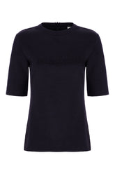 Midnight blue wool t-shirt -  | Wise
