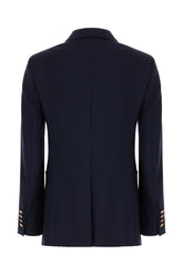 Blue wool blend jacket -  | Wise