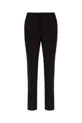 Pantalone in misto lino nero -  | Wise