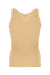 Beige stretch nylon tank top -  | Wise