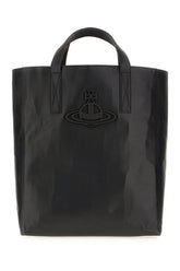 Borsa a mano in similpelle nera -  | Wise