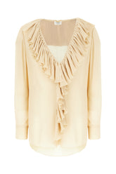 Blusa in seta beige -  | Wise