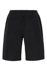 Bermuda in cotone nero -  | Wise