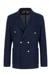 Giacca in cotone blu navy -  | Wise