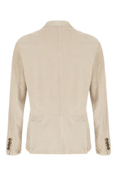 Giacca in pelle scamosciata beige -  | Wise