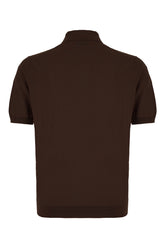 Chocolate cotton polo shirt -  | Wise