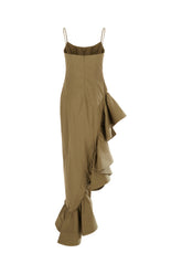 Abito in cotone verde oliva -  | Wise