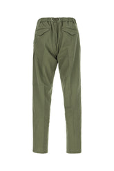 Pantalone in misto lino verde oliva -  | Wise