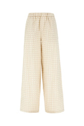 Printed cotton and lyocell pants -  | Wise
