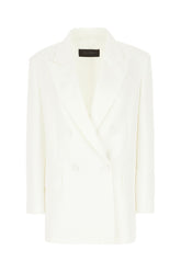 White triacetate blend blazer -  | Wise