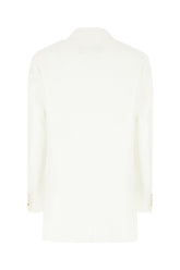 White triacetate blend blazer -  | Wise